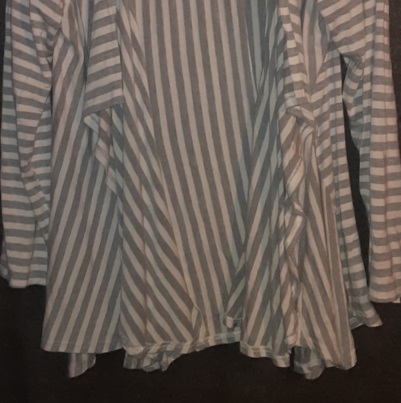 Niche XL striped cardigan gray white - Picture 6 of 7